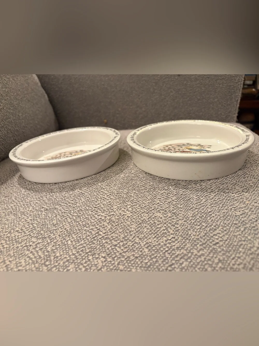 Beatrix Potter Peter Rabbit Wedgwood Porrigers/Dishes Set of 2